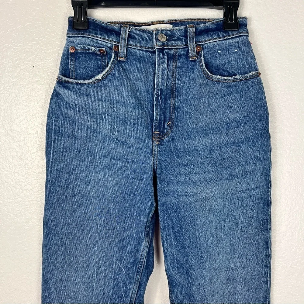 Abercrombie & Fitch 90s Straight Ultra High Rise Denim Jeans size 26 - Picture 3 of 7